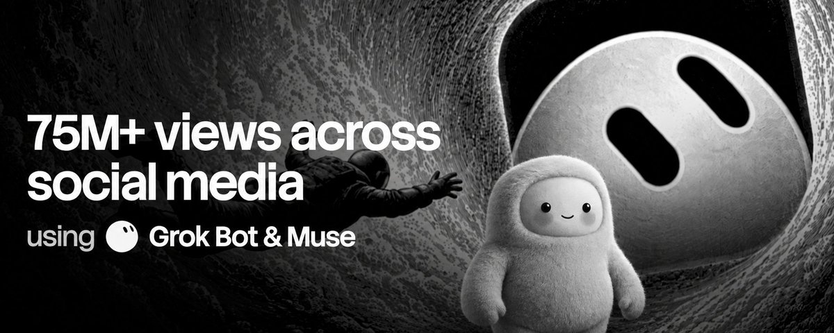 We got 75M+ views in 6 months. This is how we run social with Muse, GrokBot now (Step by step tips)