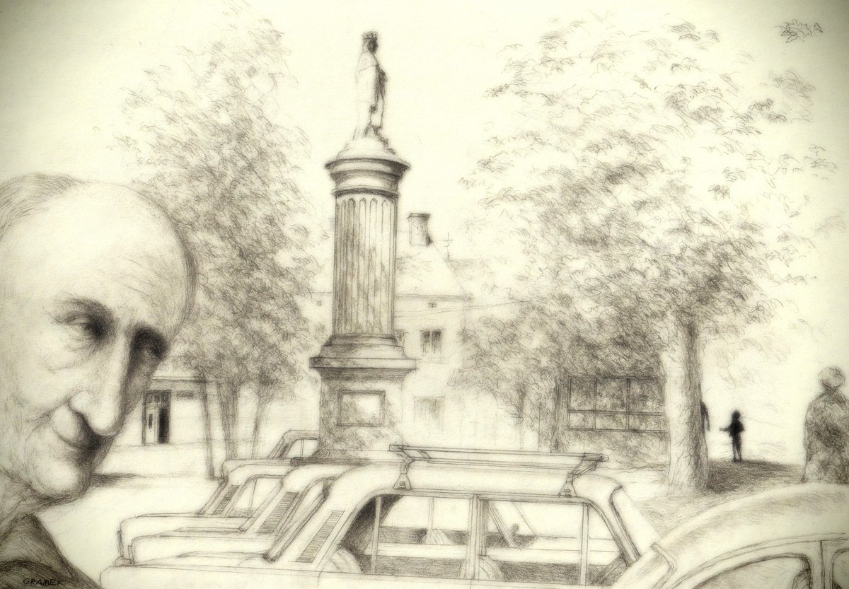 AlbertLemmum's tweet photo. The mystery of Dynów. What matters most to me now is creating SITUATIONS in my drawings. When I was young, I wanted to be a film director. It didn’t work out. I made a few art documentaries that almost no one noticed. Now I draw, and I feel more https://t.co/NaWcgnJciW