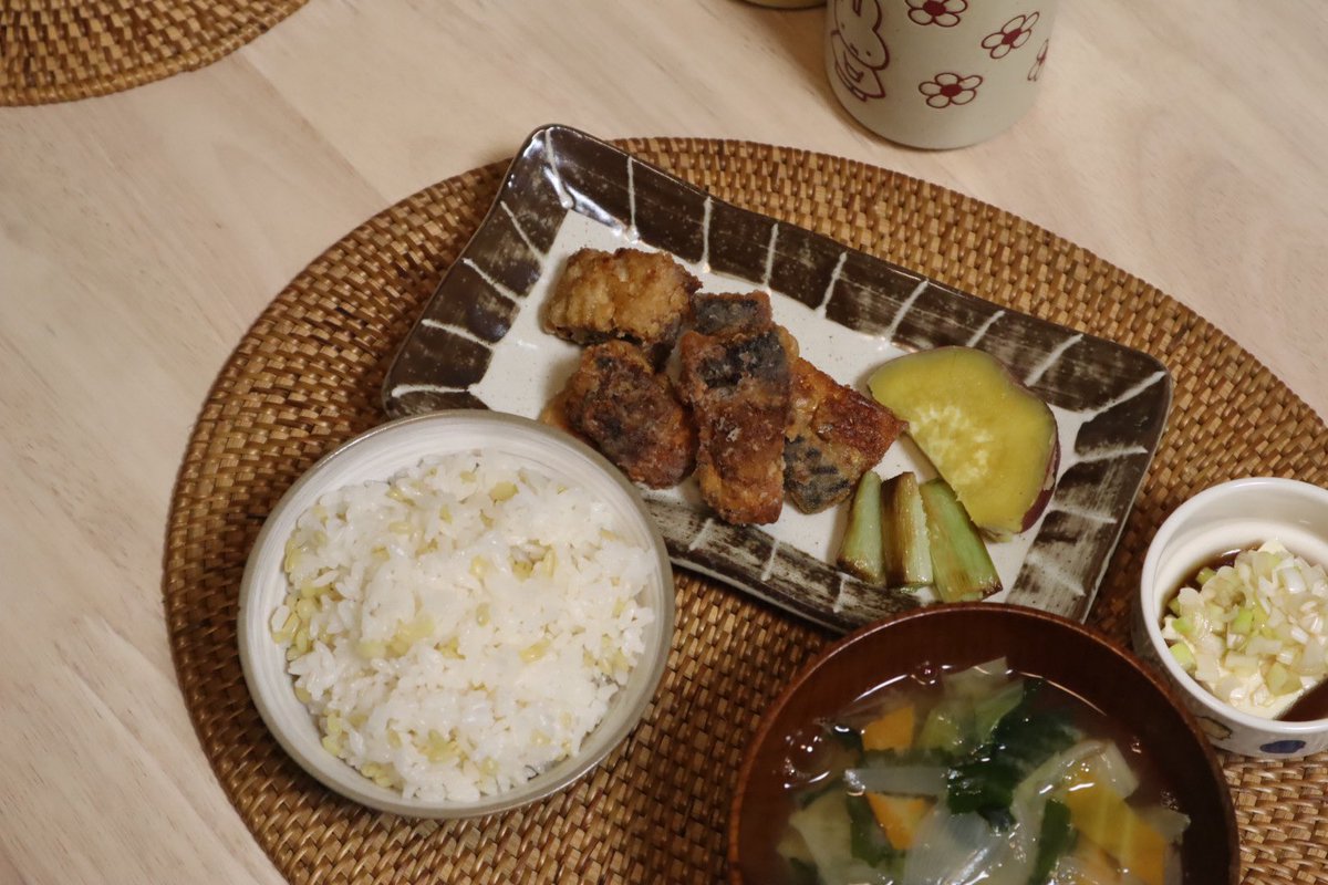 sakko_eiyo's tweet photo. 今日の夕飯は冷凍無塩鯖で作る鯖の竜田揚げ

新しいお皿開けたよ〜〜☺︎ https://t.co/0GAs5V31j8