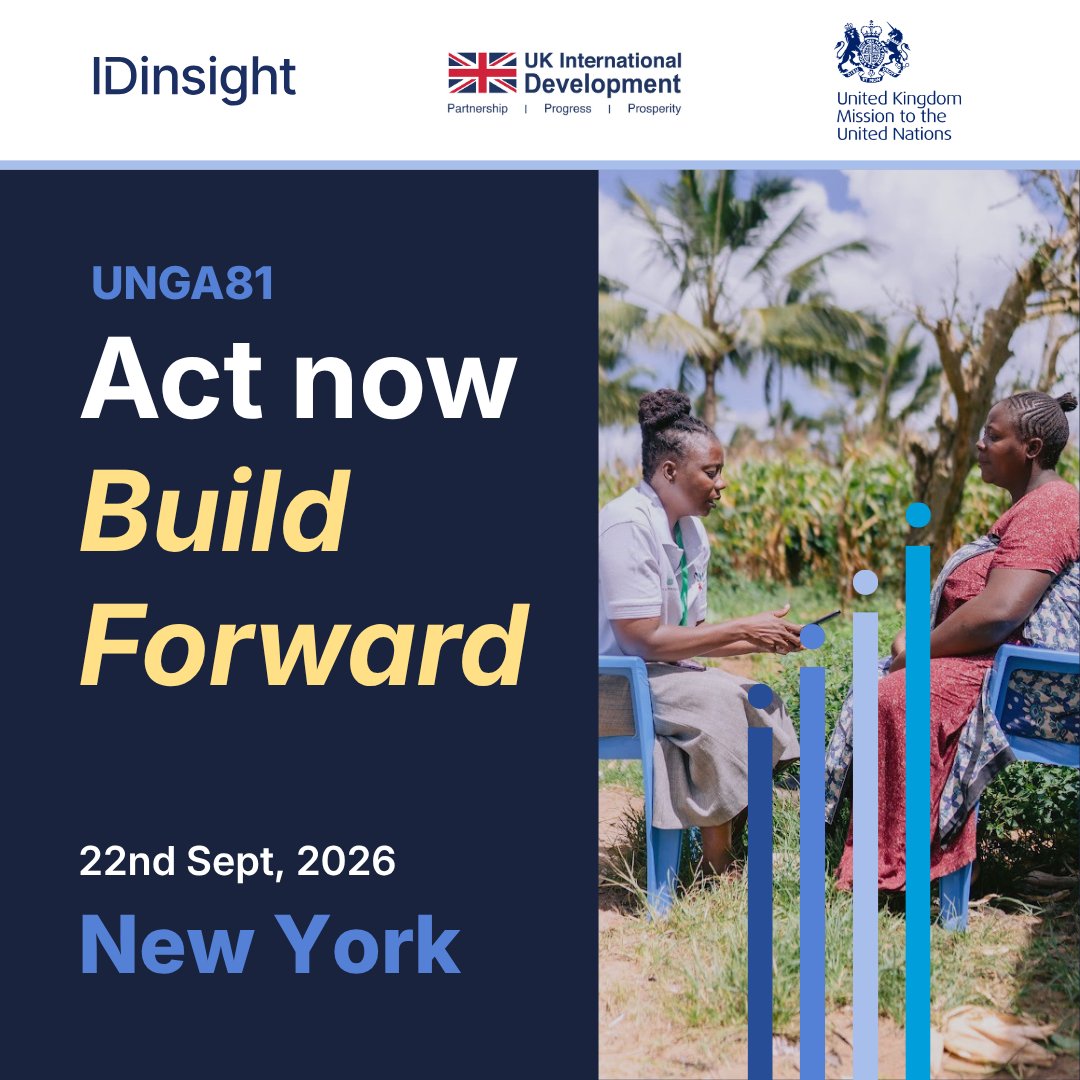 IDinsight's tweet photo. 🤝 IDinsight is co-hosting a side event with @FCDOGovUK  at #UNGA81 titled “Act Now, Build Forward: AI for Public Service Delivery in Africa.”

💡 Together, we'll explore how African governments can move from AI pilots to at-scale delivery, with data governance and citizen protection as key considerations.

The event will be held on September 22 and is closed-door. We are currently at capacity, but we can't wait to connect with many of you during the week. If you're around, come say hi!
