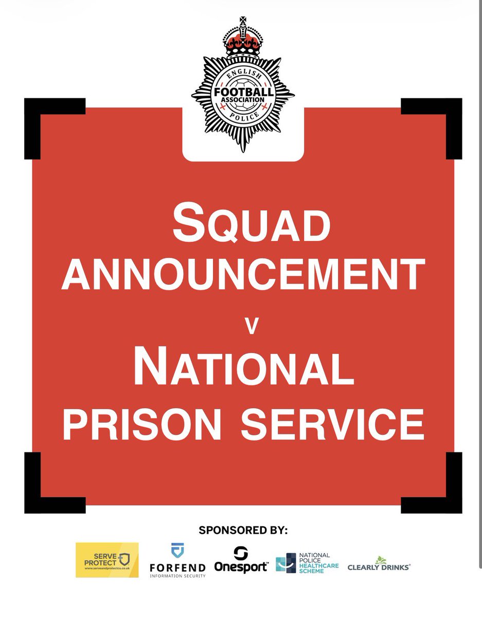 englandpolfc's tweet photo. Our first squad of the season is out 

Looking forward to seeing the lads in action against National Prison Service in Nottingham 

@Onesport @NPHS999 @serveandprotect https://t.co/o7FrHUp7Uc