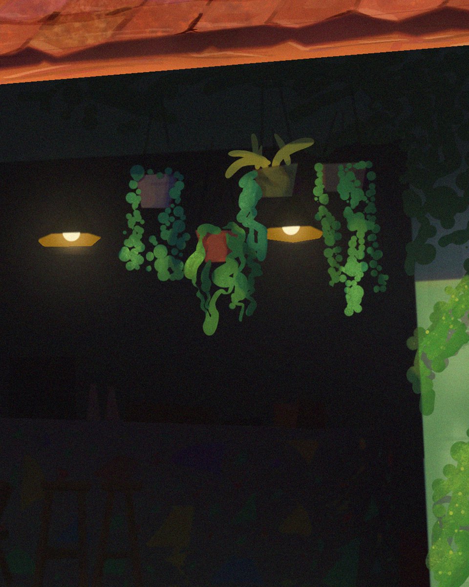 inoo_paint's tweet photo. Welcome to a new series: Coffeeshops Through My Eyes. 🌿
for the very first edition, this is Saorsa Headquarters. I really wanted to capture the lush greens and the warm sunset, which is my favourite time to be there. 
#backgroundart #botanicalillustration #cozyart #softpainting https://t.co/LPF2Y6AC3X