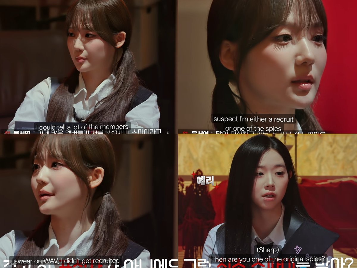 hertzchoo's tweet photo. Chaeyeon is really good at analyzing Seoyeon. no wonder the spies killed her, but the wild card is not helping at all during the final... If only she's able to stay longer, the agents might win the game.. 

#tripleS #트리플에스 #배지전쟁4 #BadgeWar4 https://t.co/W4D3V88grS