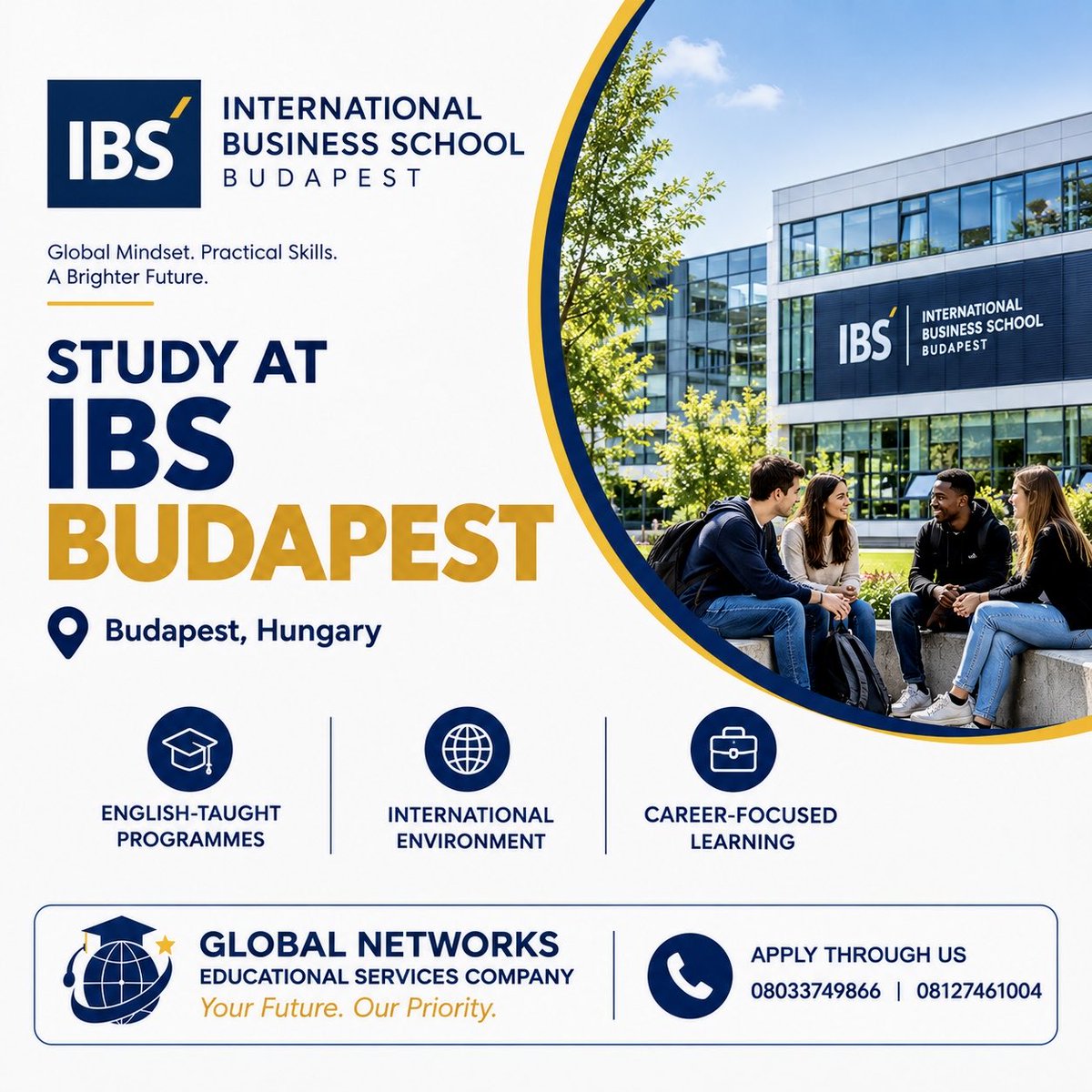 NetworksCompany's tweet photo. 🇭🇺🎓 STUDY AT IBS BUDAPEST!
Ready to take your education to Europe? 🌍
IBS Budapest offers English-taught programmes with a practical, career-focused approach and an international student community from over 100 countries.
📍 Budapest, Hungary https://t.co/HPC9vTzjFe