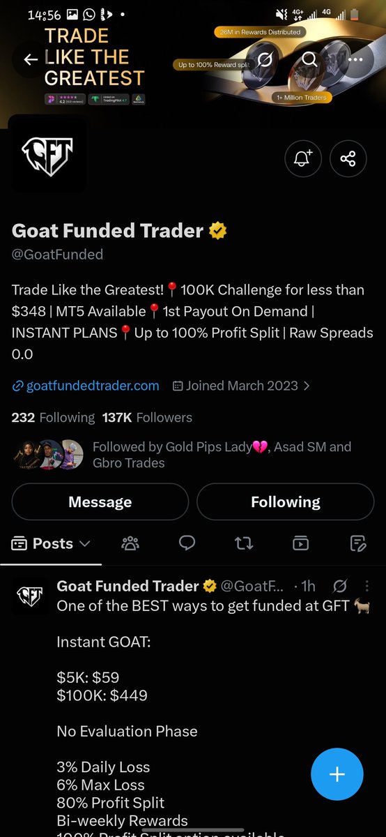 fxvisionirm7's tweet photo. @Asad__Sm @Asad_s Sir Asad, jiya na gama kallon course ɗinka kuma gaskiya ya amfane ni sosai. Allah ya saka maka da alheri. 🙏🏽 Idan na samu wannan account ɗin, zai taimaka min sosai wajen trading journey ɗina. Allah ya ƙara maka ni’ima da albarka. 🤲🏽❤️ https://t.co/TyacXdiJtV