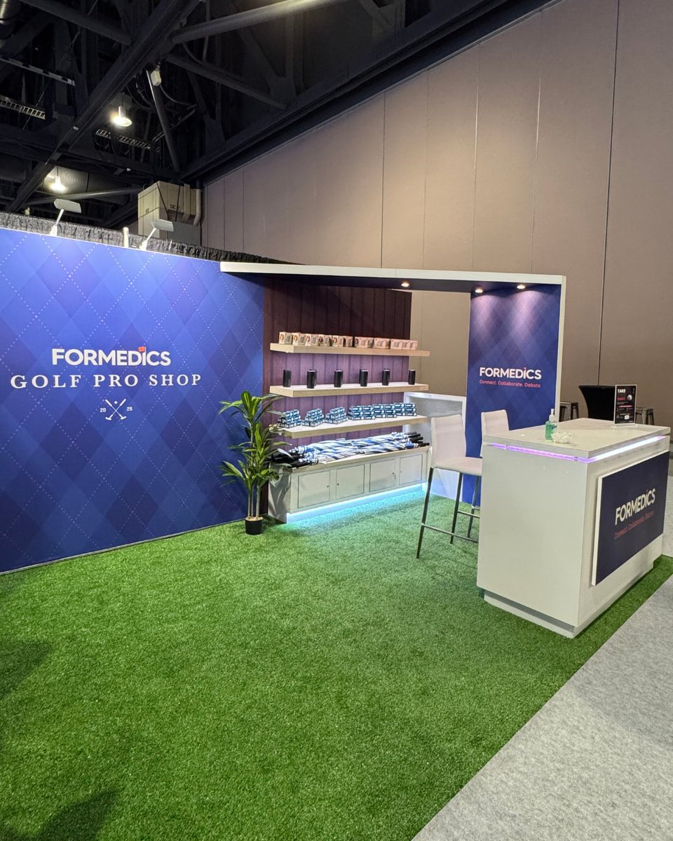 _formedics's tweet photo. We’re ready for Day Two at #FiercePharmaWeek! ⛳

Stop by the Formedics Golf Experience to put your swing to the test, chat with our team, and grab exclusive merch from our Pro Shop.

📍 Come see us at Booths #627 &amp; #727. We’d love to connect! https://t.co/W0Kgq9uMuD