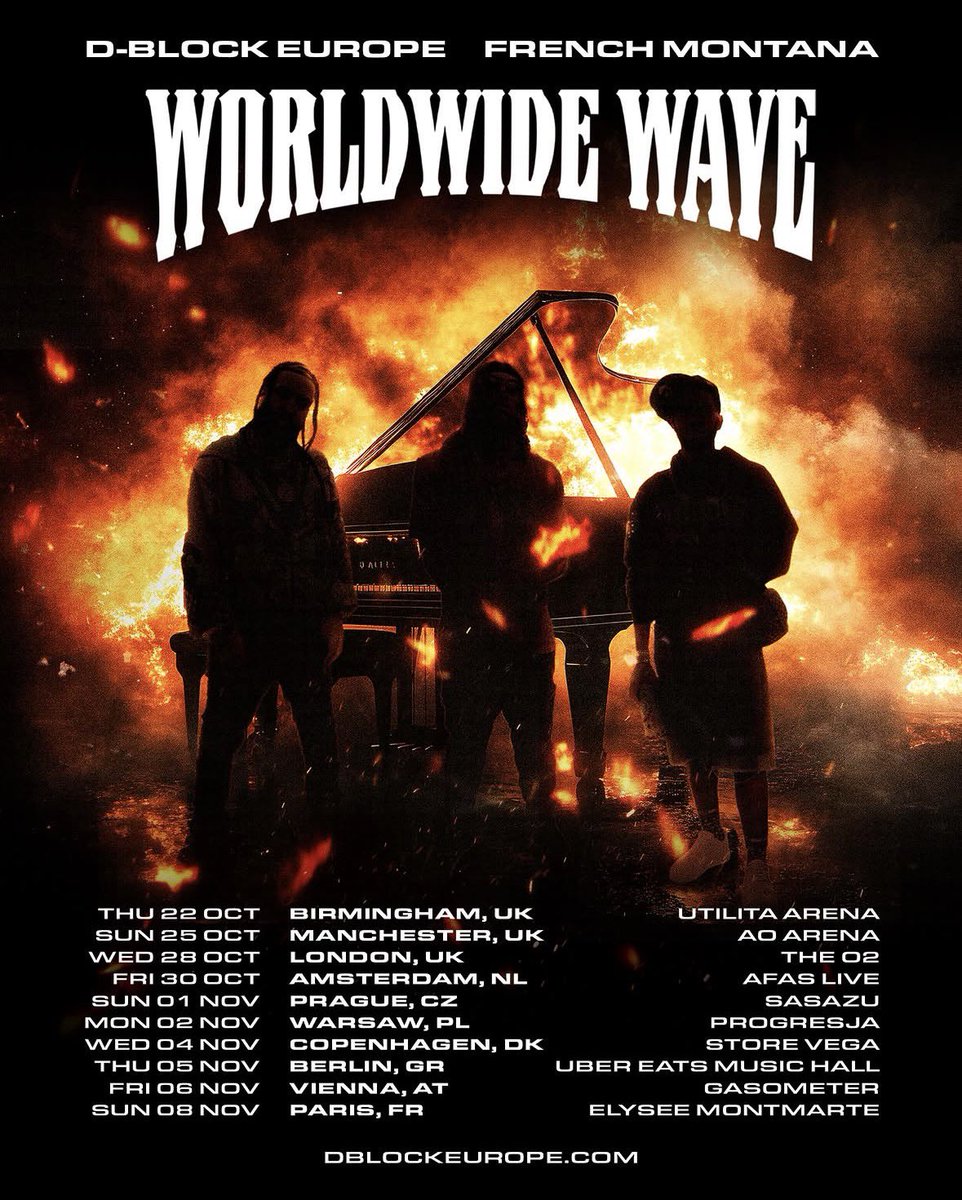 MusicConnoisseu's tweet photo. UK RAPPERS ARE TOURING 🇬🇧

There’s been a lot of conversation about UK rappers not touring or doing enough live shows 😭

Nemzzz, D-Block Europe, K-Trap ALL ON TOUR, even Scorcher’s got his headline show coming up 🔥 REAL FANBASES, REAL MOTION.

Artists take note https://t.co/Doqg6iDx9i