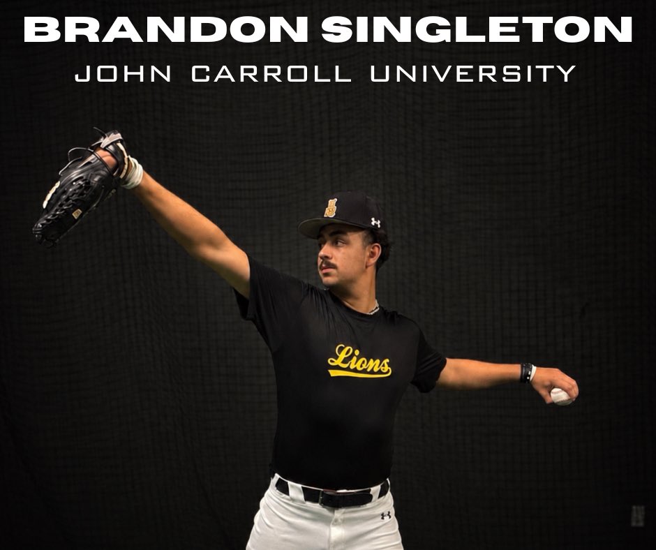 SBA_Ohio's tweet photo. Congratulations to Brandon Singleton on his commitment to John Carroll University! #CollegeLions

@Brandon1Single ➡️ @jcu_baseball https://t.co/0yXSZtojv1