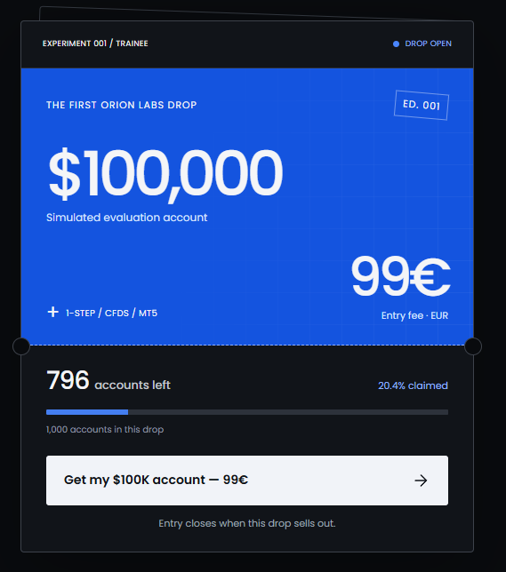 Orionfundedcom's tweet photo. +200 accounts claimed in 30 minutes!!🔥

Don't wait 👇 https://t.co/NtNrRsMqG6