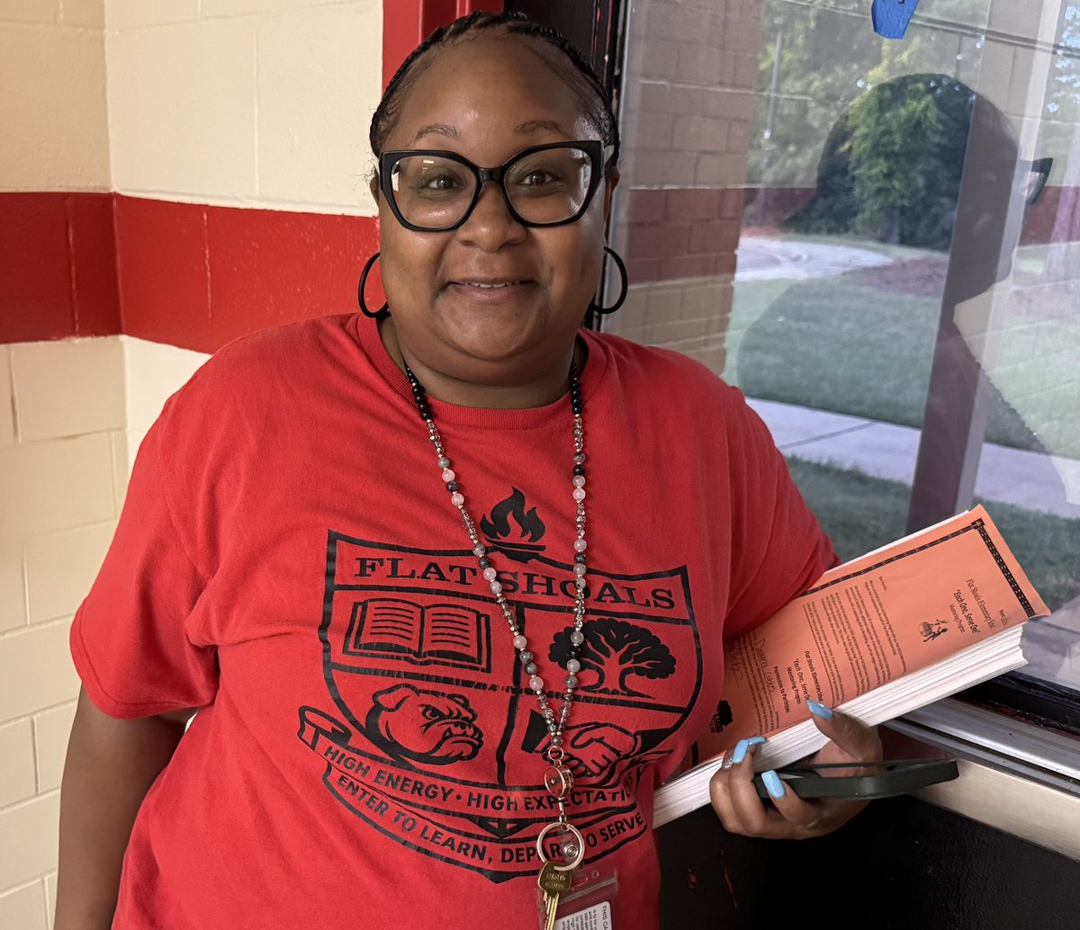 JenniferAGates's tweet photo. #AttendanceMatters #AttendanceMonth @FlatShoals_ES @DeKalbSchools Coming to #school makes all the difference: builds #thinking, #learning, #collaboration skills and #community. #RedDay for #HighEnergyHighExpectations #EnterToLearnDepartToServe https://t.co/gd7amndUPP