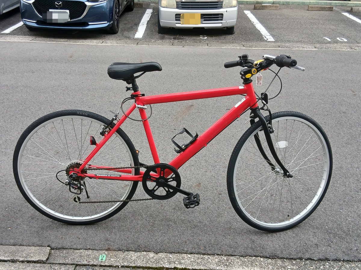 Banno_Man25's tweet photo. 【自転車盗難】

自宅マンションに置いていたところ盗難されました
赤のクロスバイクです
愛知県北名古屋市周辺に捨てられていたり見かけたらリプやDMで情報提供お願いいたします
すごく悲しいです

#拡散希望
#自転車盗難
#北名古屋市 https://t.co/hUKbJ5ixm7