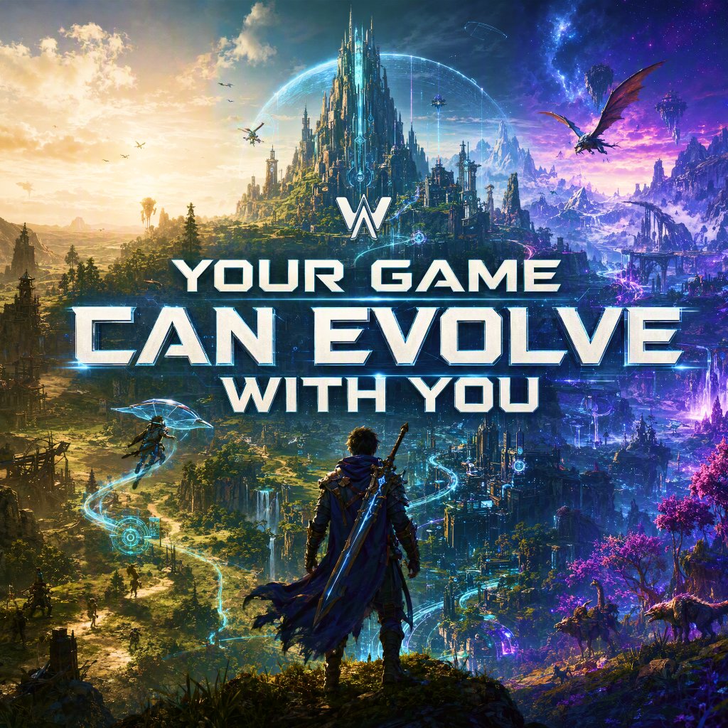 AIWORLDSGAMES's tweet photo. 🔄 What if your game could evolve with your ideas?

→ Your original idea changes
→ A new mechanic works better
→ Players discover something unexpected

You don’t have to throw everything away.

Keep the world. Change the idea.

👉 https://t.co/2eHVhLCfQa https://t.co/hkk4a7BNyE