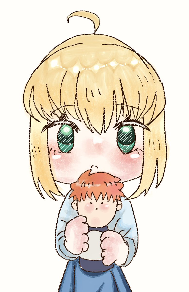 aoshiro_illust's tweet photo. シロウますこっと！
 #fate #セイバー #士剣 https://t.co/RF4DAPWcVS