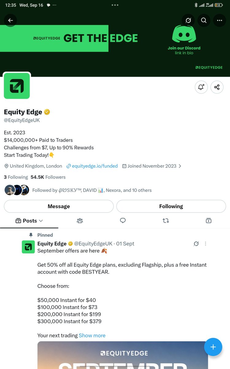 Ton3ii's tweet photo. @TRADEWITH_DAVID @Danieltrades @berkayglife @EquityEdgeUK 10 https://t.co/QNkbu9e1UD