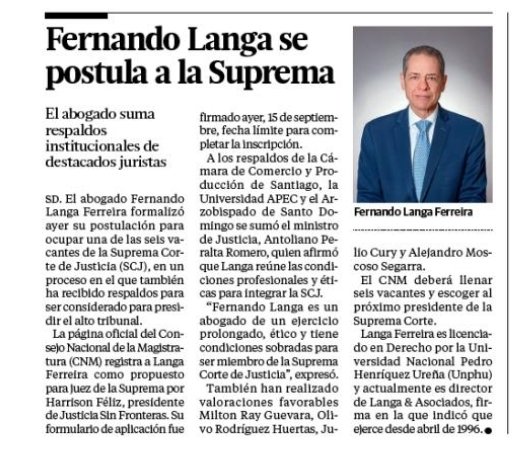 JuLiOCuRY's tweet photo. Para escalar a la SCJ se exige formación técnica, templanza y verticalidad, nada de lo cual le falta a Fernando Langa. https://t.co/eeRkzfgv08