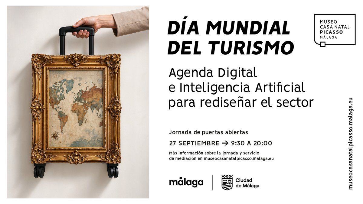 CnatalPicasso's tweet photo. Un día entero de puertas abiertas para descubrir Málaga a través de su historia y de Picasso 🏠

Con motivo del Día Mundial del Turismo, el 27 de septiembre abrimos de forma gratuita de 9:30 a 20:00 🎨

📲 Consulta las visitas guiadas: https://t.co/JAsox3ns6K https://t.co/jNyaGbPc2l