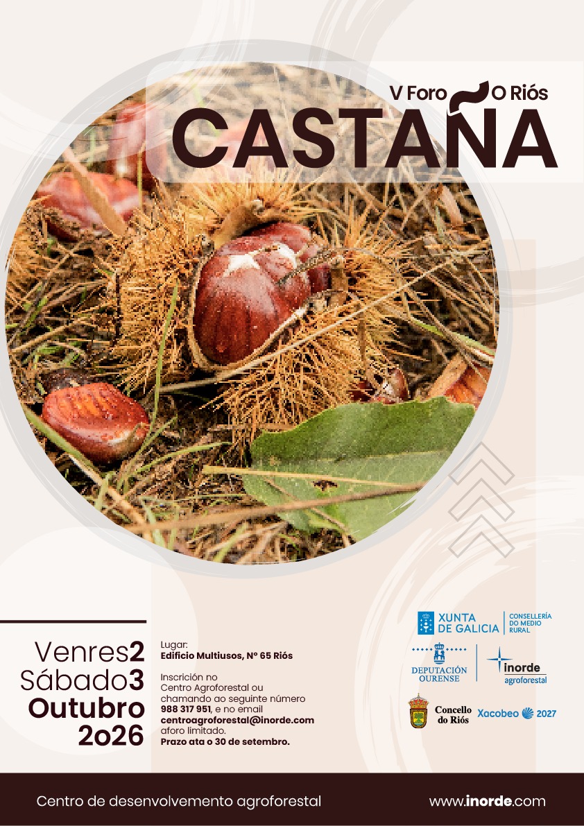 IXPCG's tweet photo. V Foro de Castaña en O Riós o venres 2 e sábado 3 de Outubro https://t.co/L3D67IgqxW