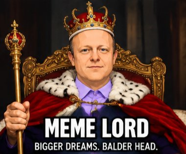 BaldCEOJeremy's tweet photo. MEME LORD HAS ARRIVED.
Bald head. Big dreams. 

CA: 0x36e67a05427981447016bb6acd8e82982637750f https://t.co/YjouVgOZUu