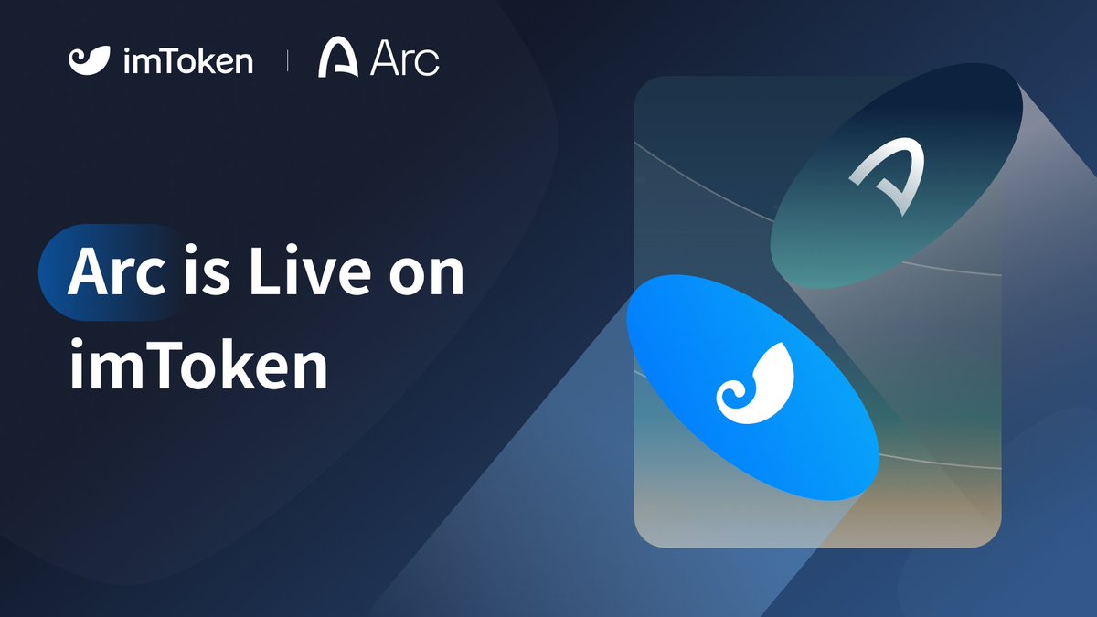 imTokenOfficial's tweet photo. Arc 🤝 imToken
imToken is live on Arc from day one.

What it unlocks:
➜ Seamless access to Arc-powered applications directly from imToken
➜ A simpler way for users to manage assets and explore stablecoin-powered experiences across the ecosystem
➜ Expanding self-custody access to Arc’s fast, secure, and developer-friendly network

Explore Arc: https://t.co/zxbxcNSYkl  @arc