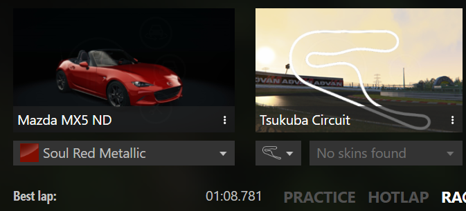 TokyoRacers's tweet photo. 最近忙しくて更新できていなかったけど、NDロードスターで筑波は1分8秒台まできたー
そろそろアセコル卒業して実車デビューしたい https://t.co/oAGjfyiZ4p