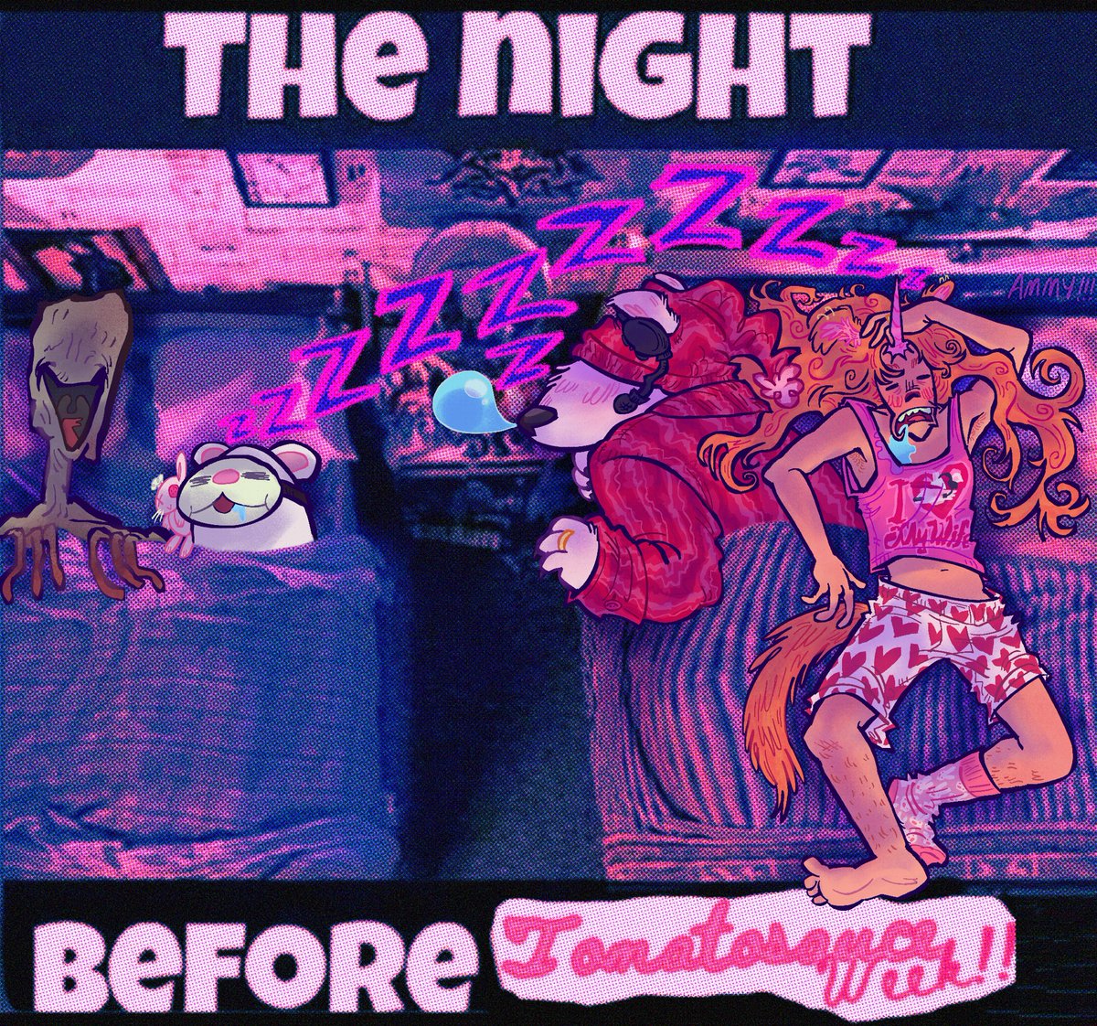 burgerzufo's tweet photo. #tomatosauceweek day: 0 lmaooo hi pretend i finished this the night before And/Or #tomatosauce is still sleeping……. WAKE UP GIRLS!!!!!‼️‼️🍅🐻❄️🌷🦄🥚🐇💞💞💤💤💤💤💤💤💤 .who’s that➡️⭕️💤💤💤
#qsmp #tomate #katieb #nacho #qsmpfanart https://t.co/lG72ESg6EG