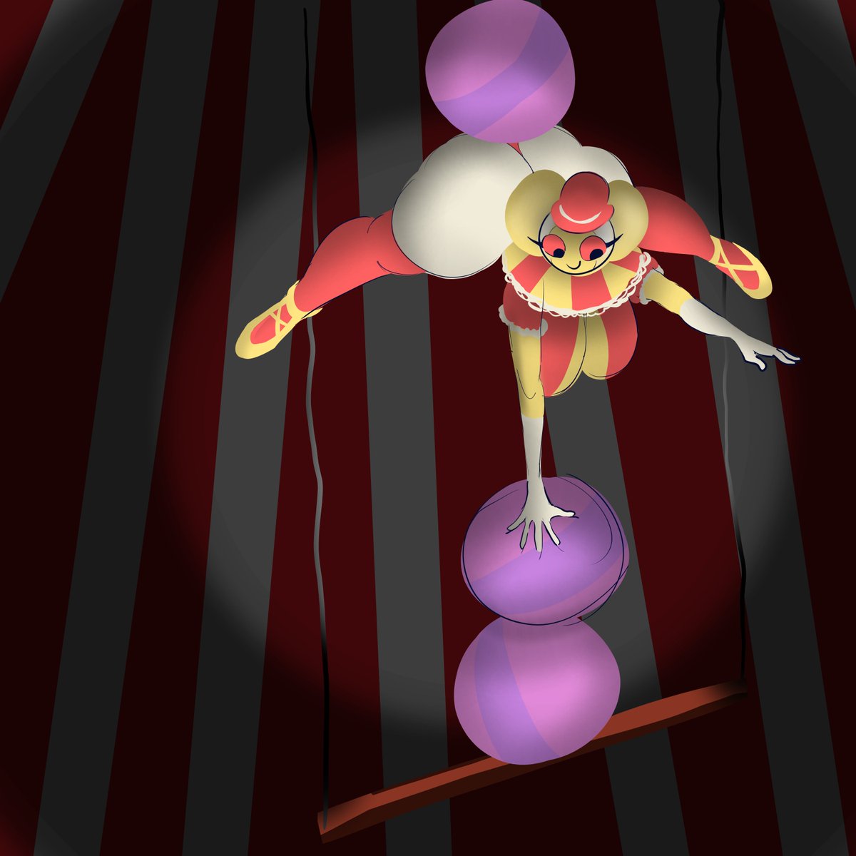 FManthegreat's tweet photo. I finally got to draw some endacopia. Little trapezist sketch. https://t.co/tGD6bS4rGQ