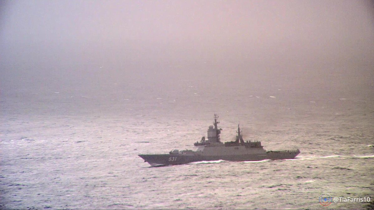 TiaFarris10's tweet photo. 🚨 UPDATE: It was RFS 🇷🇺 SOOBRAZITELNY (531).

The Russian warship involved in Monday's flare incident with a 🇩🇰 Danish Fennec has been identified as the Baltic Fleet Project 20380 / Steregushchiy-class corvette.

🇩🇪 German authorities had reportedly tracked SOOBRAZITELNY through the Baltic before Danish surveillance took over near Falster.