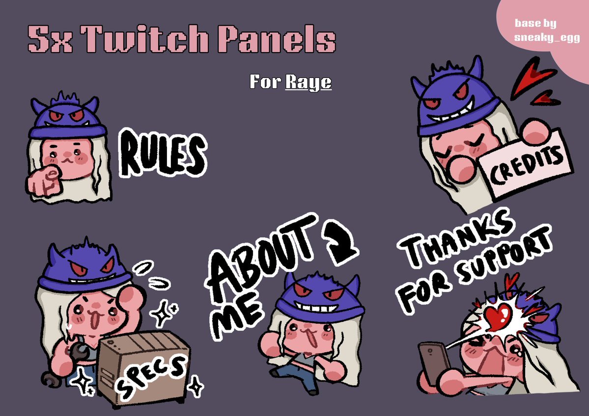 StrayRyn's tweet photo. Twitch panel comm for @rayechuuu !!
Thank u for the trust cutie!!

Commission your own for just £25 :3 https://t.co/U36qToQa0G

#VgenComm @_VGen_ #vgen #commissionㅤ https://t.co/X53Rwiee8S