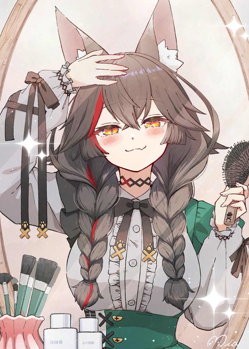 960mia's tweet photo. 今日もバッチリ！
#みおーん絵 https://t.co/0K0Td33tZC