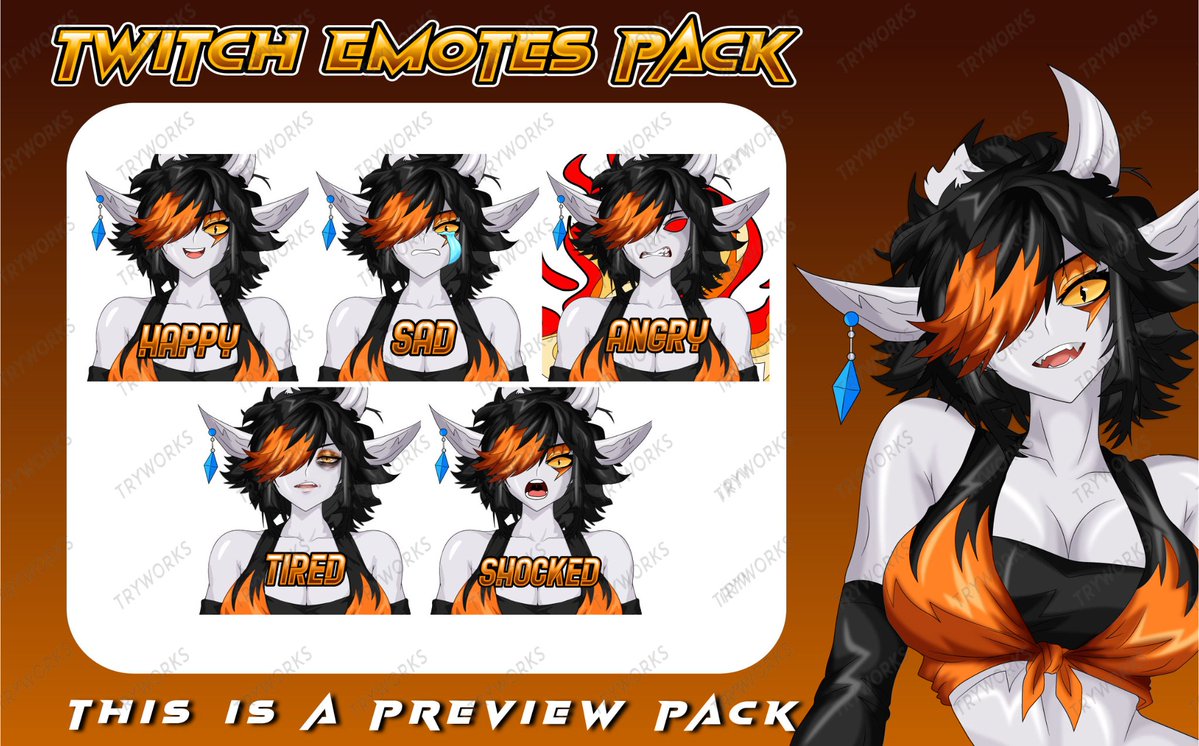 try1976's tweet photo. Twitch Static emotes done for a client🧡

#Envtuber #Twitch #ENVTUBER https://t.co/HEJDIUQWm7