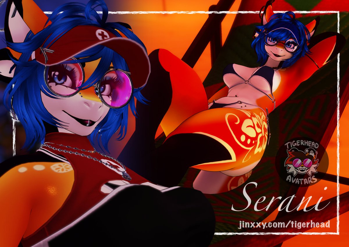 BALLERWOMAN's tweet photo. Today's the big day, my sweet shark girl Serani is now available on Jinxxy! So much love went in to making her ❤️

Fully equipped with 4 texture variants and tons of clothing and colour options! More details on Jinxxy.

❤️ + 🔁 greatly appreciated!! 

More in comments. #VRChat https://t.co/oAGgP5BdHt