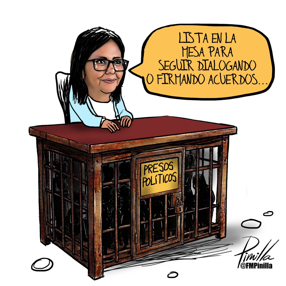 FMPinilla's tweet photo. Lista en la mesa.
•
Caricatura para @elnacionalweb
•
#caricatura #cartoon #venezuela🇻🇪 #venezolanos #noticias https://t.co/29xN85TQoL