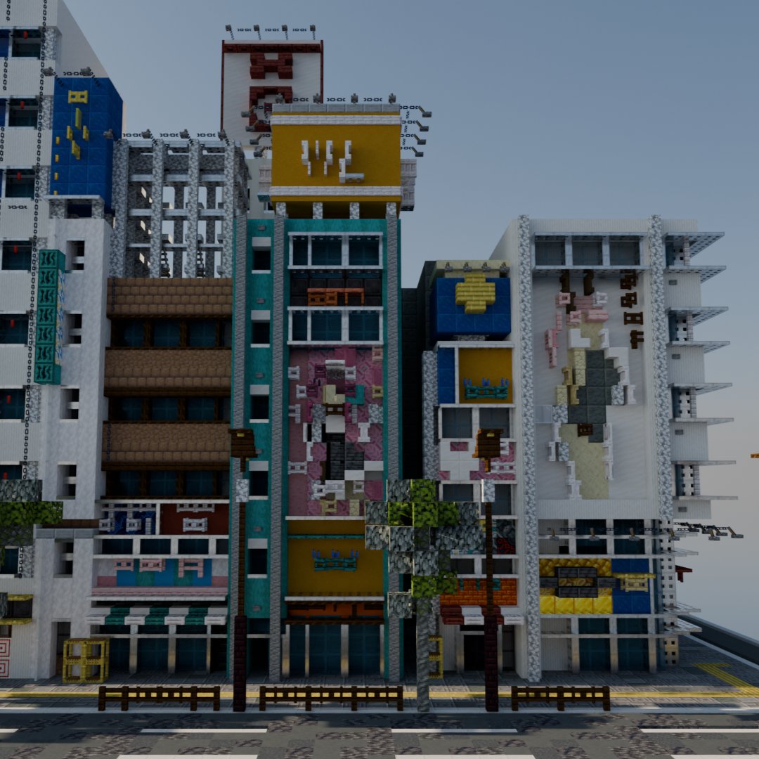 crois3ant's tweet photo. 今日も雑居作った！こういうの好き
#minecraft #Minecraftbuilds https://t.co/16FYOKpggP