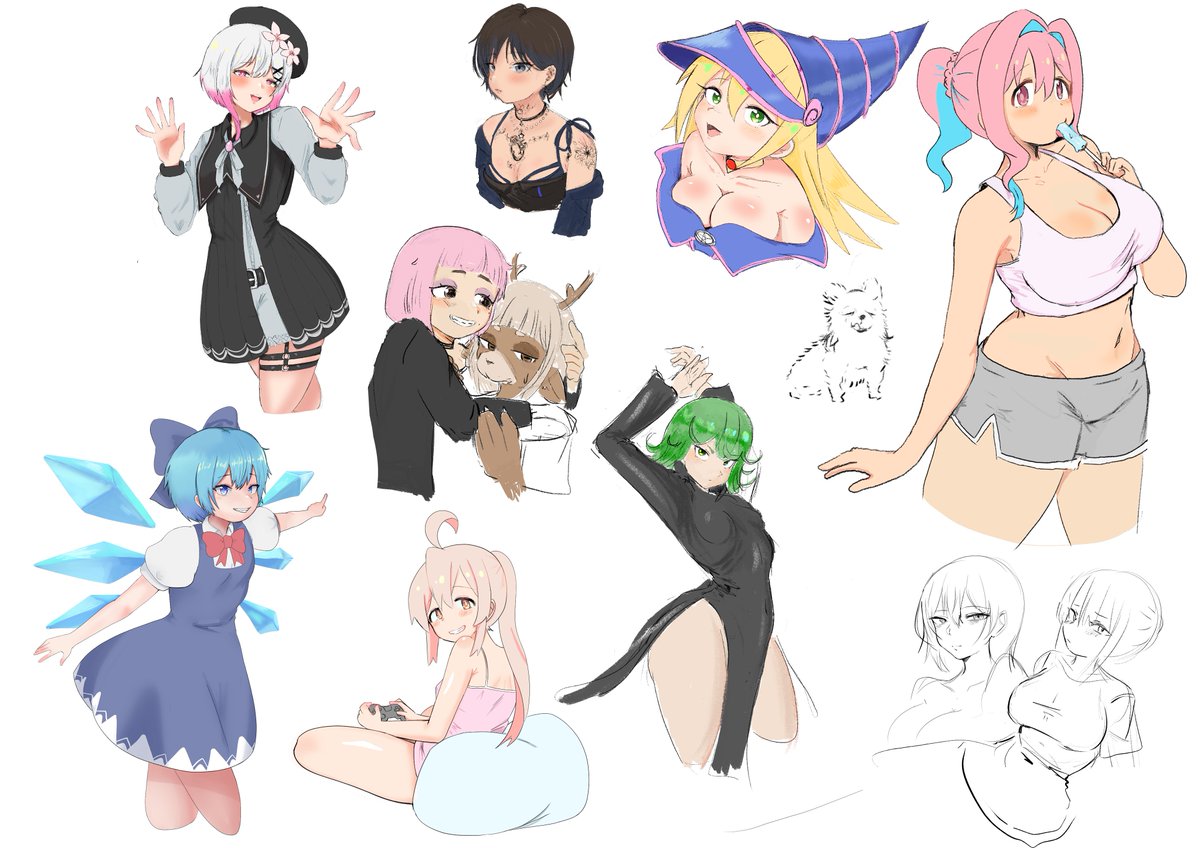samecoku's tweet photo. 最近の絵たち https://t.co/aARMIQmYQZ