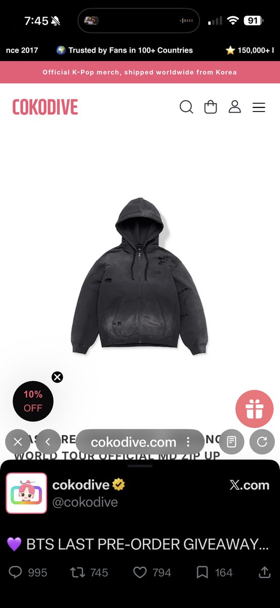 queenbeedc's tweet photo. @cokodive This hoodie!!!! https://t.co/iukV45aeWd