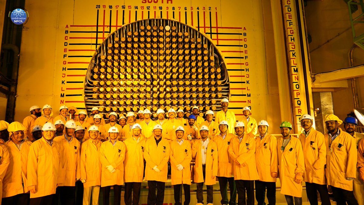 NpcilOfficial's tweet photo. भारत की परमाणु ऊर्जा यात्रा में एक नई उपलब्धि
A New Milestone in India's Nuclear Power Journey

Kaiga Generating Station, Unit–1 (KGS-1) has achieved a significant milestone in the life cycle of a Pressurised Heavy Water Reactor (PHWR) with the loading of its first new fuel bundle on 13 September 2026, marking the completion of the En-Mass Coolant Channel Replacement (EMCCR) and En-Mass Feeder Replacement (EMFR) programme and the beginning of restart activities.

KGS-1 achieved this milestone in the shortest time among NPCIL units that have undergone EMCCR & EMFR. After over 25 years of safe operation and supplying about 37,670 Million Units of electricity to the grid, KGS-1 was shut down on 1 April 2025 for taking up these major activities.

The EMCCR programme involved a series of highly specialised activities, including defueling, heavy-water draining, removal and replacement of coolant channels, in-core inspections, installation and inspection of new coolant channels, fresh-fuel loading, leak testing, heavy-water filling, hydrotesting, hot conditioning and approach to reactor criticality. Each stage was carried out under rigorous safety oversight. The successful completion of this complex engineering programme represents a major milestone in the life cycle of a PHWR, strengthening the foundation for continued safe and reliable generation of clean electricity.

#NPCIL #KaigaGeneratingStation #KGS1 #NuclearPower #NuclearEnergy #PHWR #EMCCR #EMFR #CleanEnergy #EnergySecurity #AtmanirbharBharat #ViksitBharat

@PMOIndia @DrJitendraSingh @DAEIndia @PIB_India