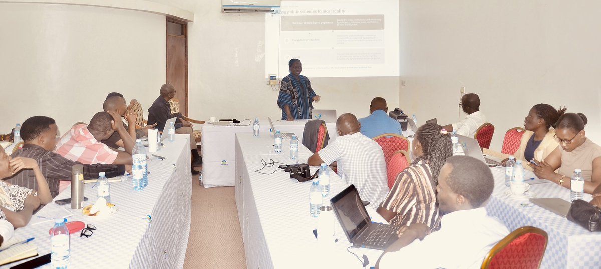 ECOTRUST_Ug's tweet photo. Uganda received about USD 31 million from the Green Climate Fund after nearly 8 million tonnes of CO₂ reductions were verified. Prisca Lima-an Beesigomwe is unpacking results based financing during ECOTRUST’s Day Three Media Training on Conservation Finance in Kasese. https://t.co/AfA9sxHHFH