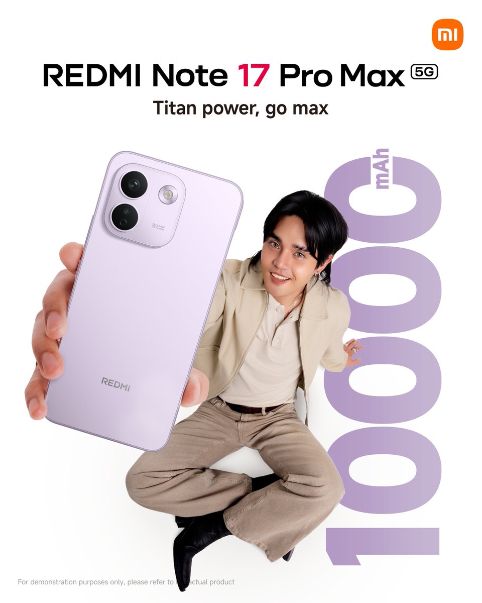 Xiaomi_PH's tweet photo. Meet Pablo’s Pick. 🧡

The #REDMINote17ProMax5G.

10,000mAh of Titan power made to go MAX.

#REDMINote17Series #REDMINote17SeriesxSB19 #TitanPowerGoMax https://t.co/4IUVzUyQVn