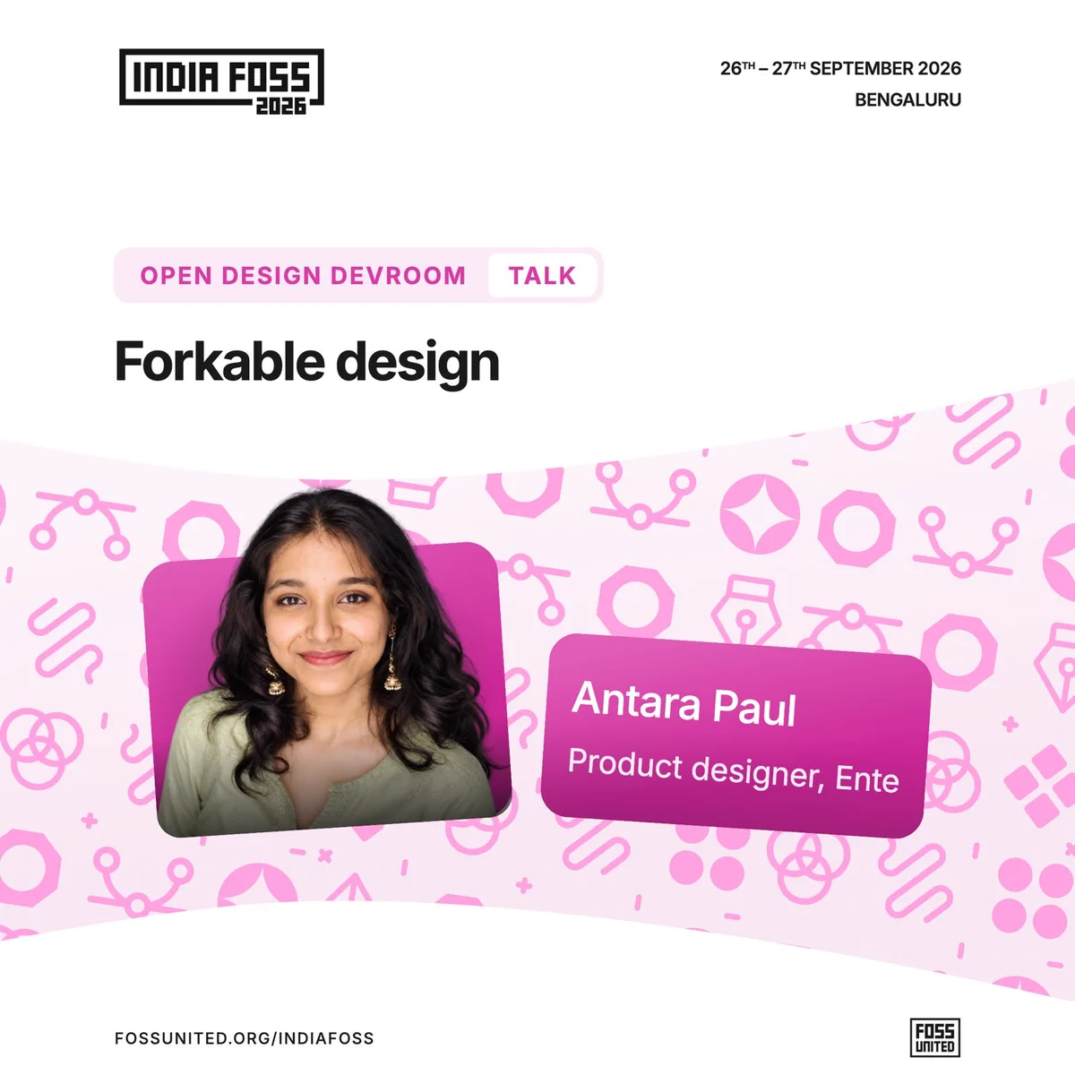 Forkable design by Antara Paul, Product designer, Ente