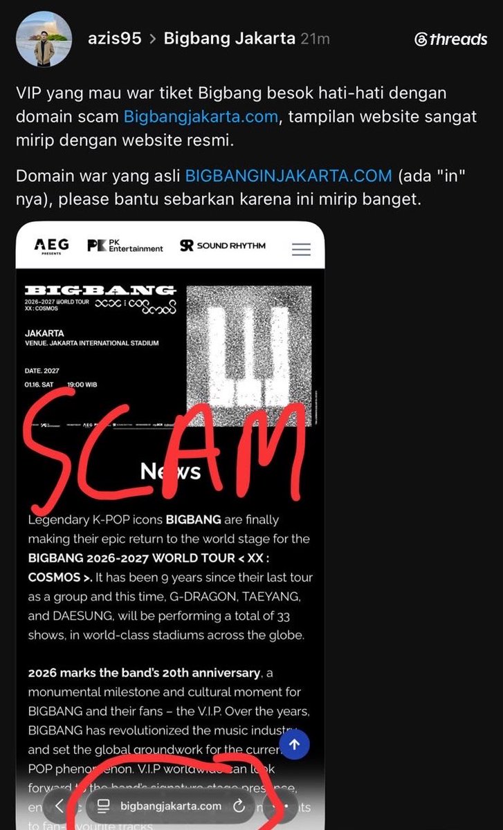 hiuuterdampar's tweet photo. ‼️HATI-HARI PENIPUAN‼️

Website war tanpa scroll down: https://t.co/CigMNDLvKk

‼️Kalau jastip please cek ulang email pengirimnya‼️
Email resmi loket: noreply@loket.com

Banyak jastip penipu pakai email palsu mengatasnamakan loket. https://t.co/PFYRj8SQvi