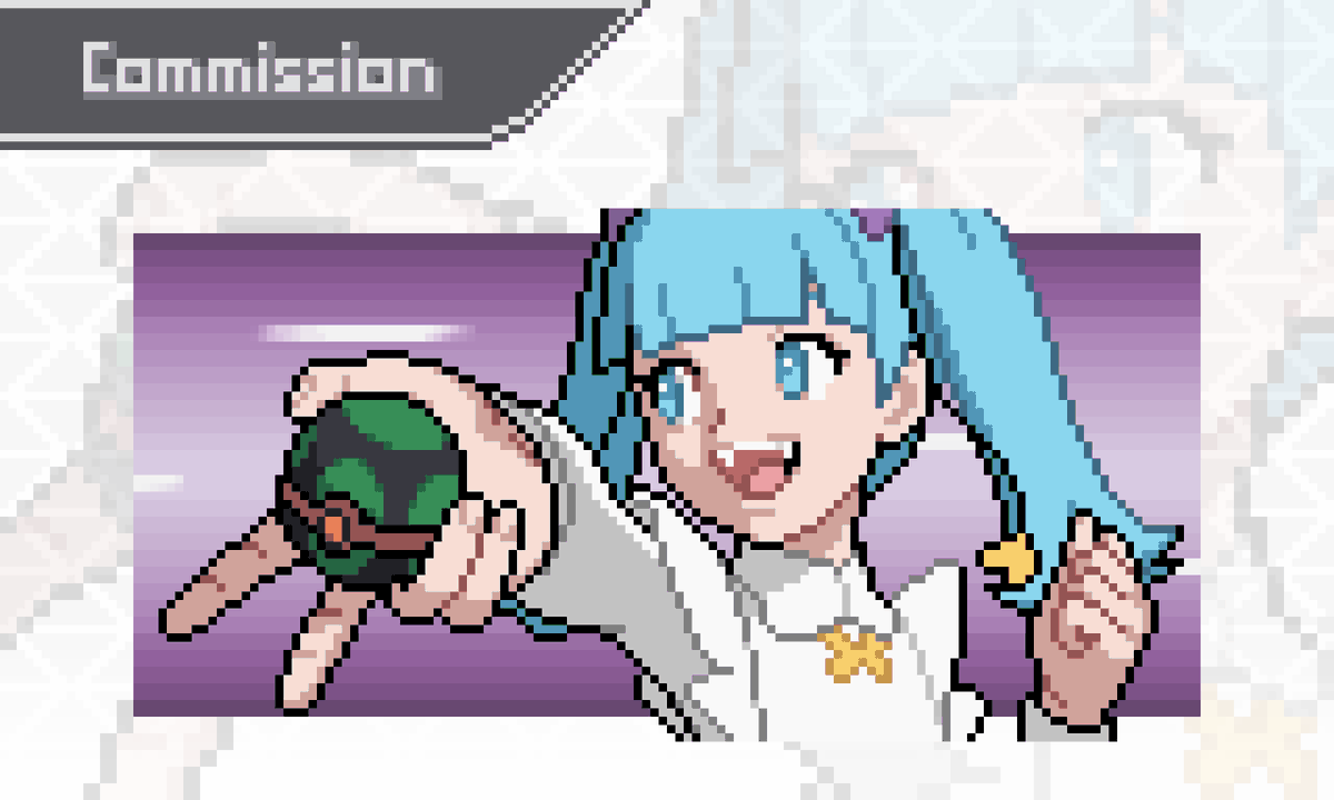 melpoli_98's tweet photo. Gen V Pokemon style vs portrait for Shad0w_Ba11! https://t.co/0BHYrx3lsK