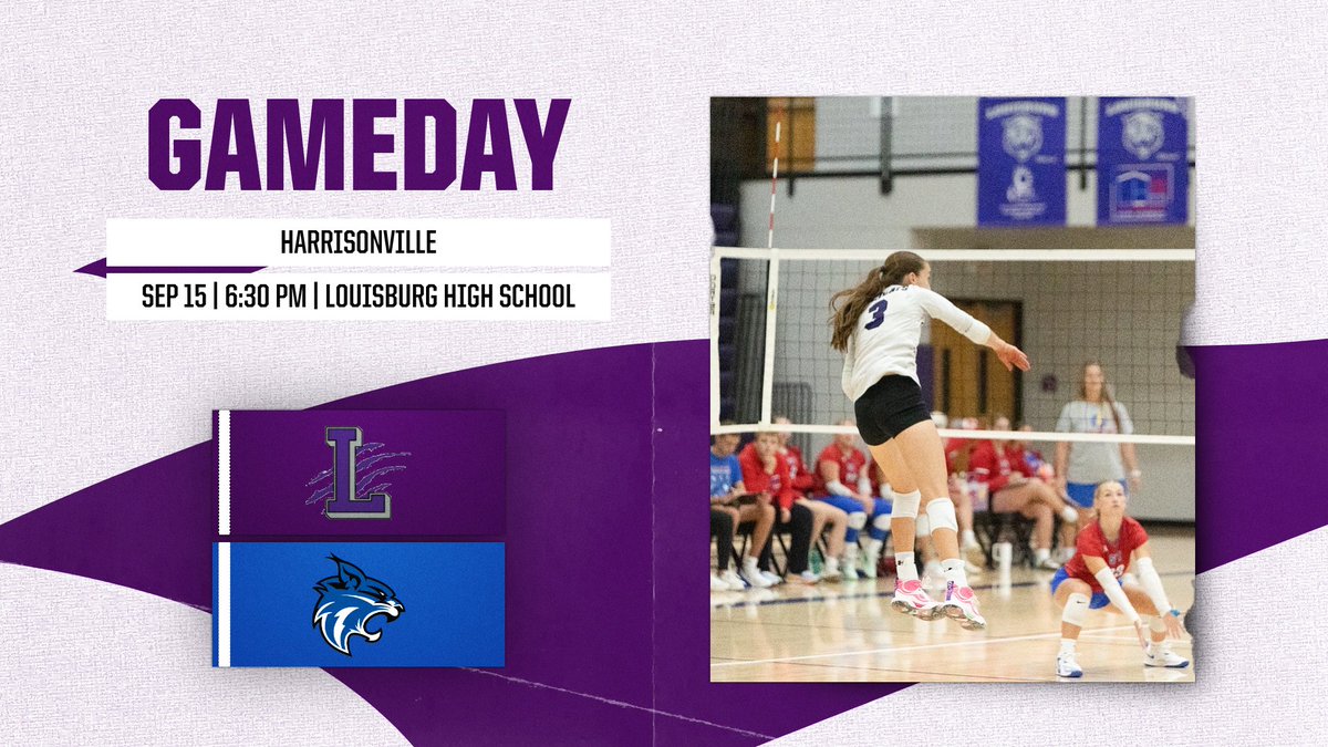 LouisburgSZ's tweet photo. After getting the win last night, volleyball is back at it again tonight against Harrisonville. Wear pink to the PINKOUT! JV starts at 5:30 with varsity to follow. Good luck ladies! https://t.co/BowQRcYKD8