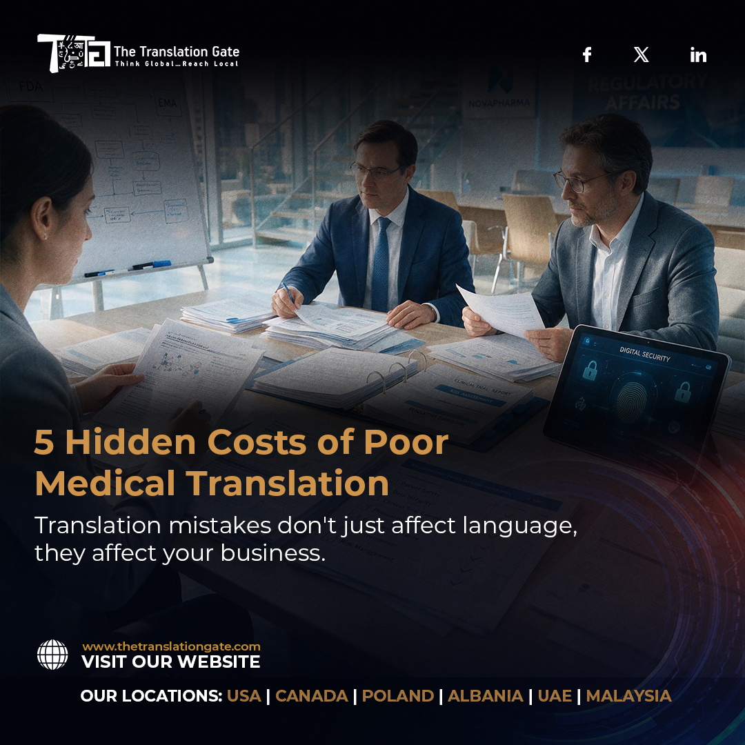 TranslationGate's tweet photo. Medical translation requires accuracy, compliance, and patient safety. 🏥

Trust specialized medical linguists to reduce risk and protect your reputation.

https://t.co/yTeNwt0D18

#MedicalTranslation #LifeSciences #TheTranslationGate https://t.co/ozW229shlH