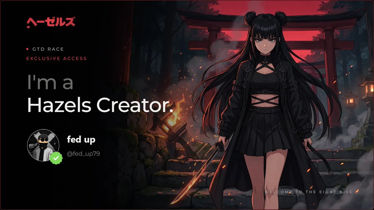 fed_up79's tweet photo. 🎟️ 10 HAZELS WL GIVEAWAY

Collab with @0xhazels

🔗 https://t.co/XVUINAlHTr .....

➣ Create your account via the link
➣ Follow @0xhazels & @fed_up79
➣ Like + RT this post
➣ Comment your Hazels UID 👇

⚠️ Hazels UID is mandatory to enter!

⏳ Ends in 24 Hours

Good luck everyone! 🔥