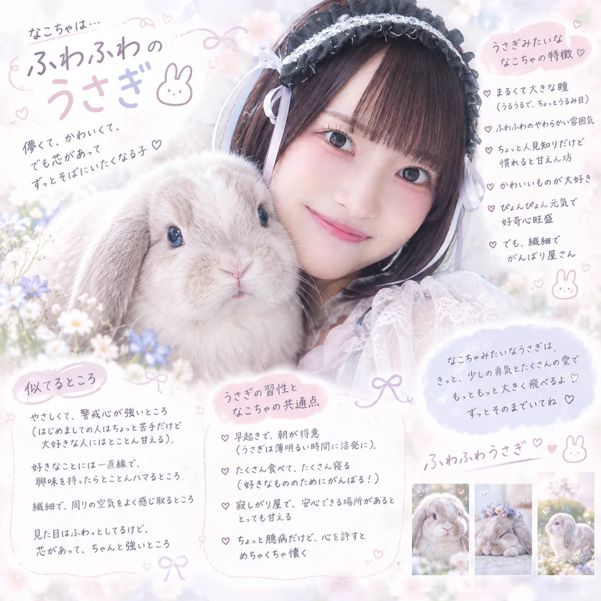 うさぎ　必ずプロフィール拝見してください 宇佐見ひな子【NiLUNLOCK】 on X: 