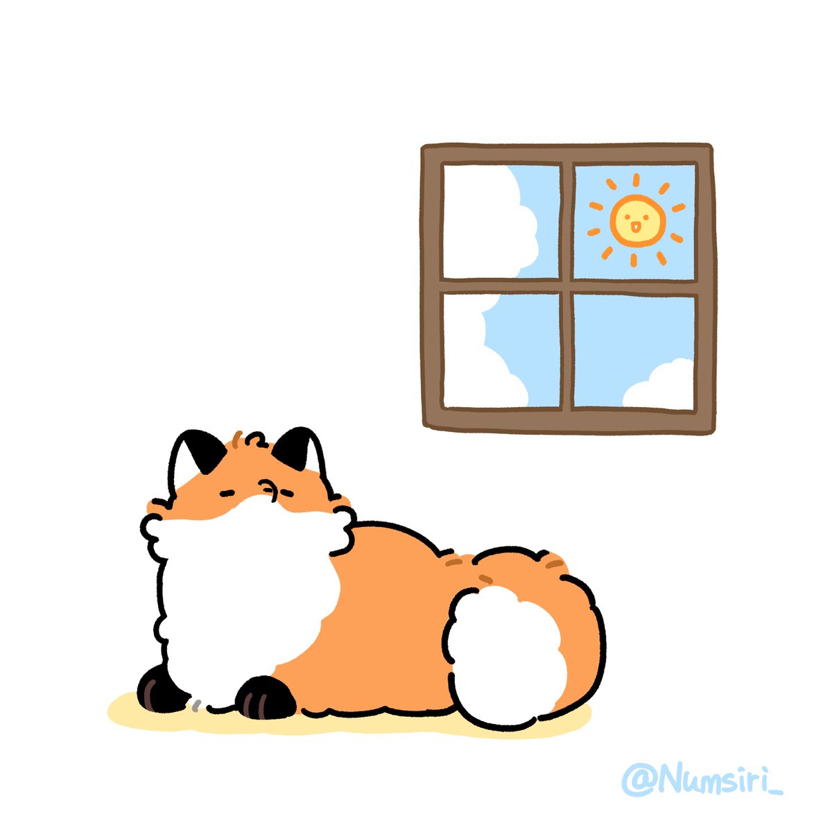 Numsiri_'s tweet photo. 날씨 너무 좋으니까...
                                                           자야지... https://t.co/njEy1OS0Fq
