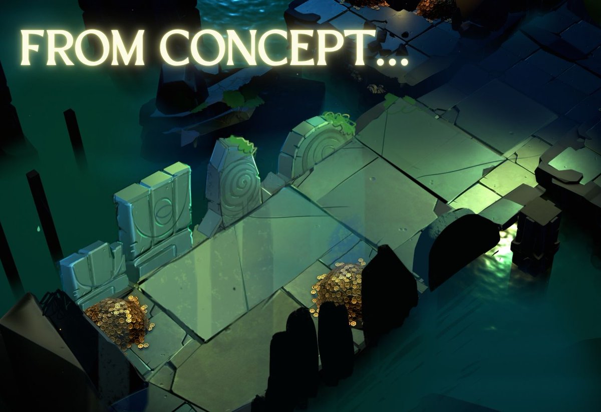 RogueFortuneGM's tweet photo. how it started // how it's going

Our first full biome began as simple floor tile sketches and has since grown into such beautiful sprawling caverns that feel so alive. We're still refining every wee detail, but we can't wait for you to explore what we've built ⚱️💙 https://t.co/1j6P8o7wmB