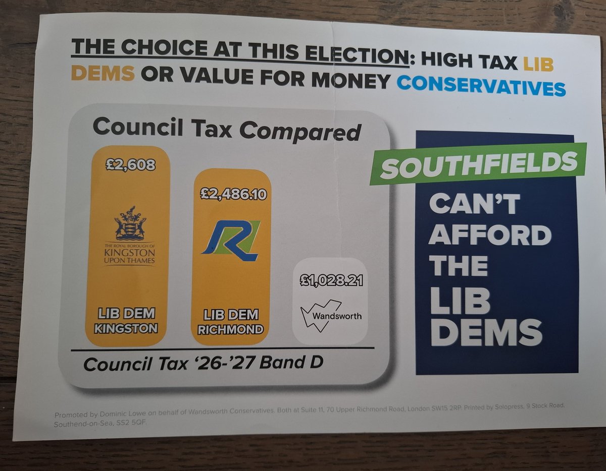 SueWixLD's tweet photo. #Wandsworth residents are being hit with a staggering 94% Council tax rise by the Conservatives --  the very party that spent the May elections promising to keep our Council tax low. #Shameful

Before                                                 After https://t.co/HzC0OIXrFk