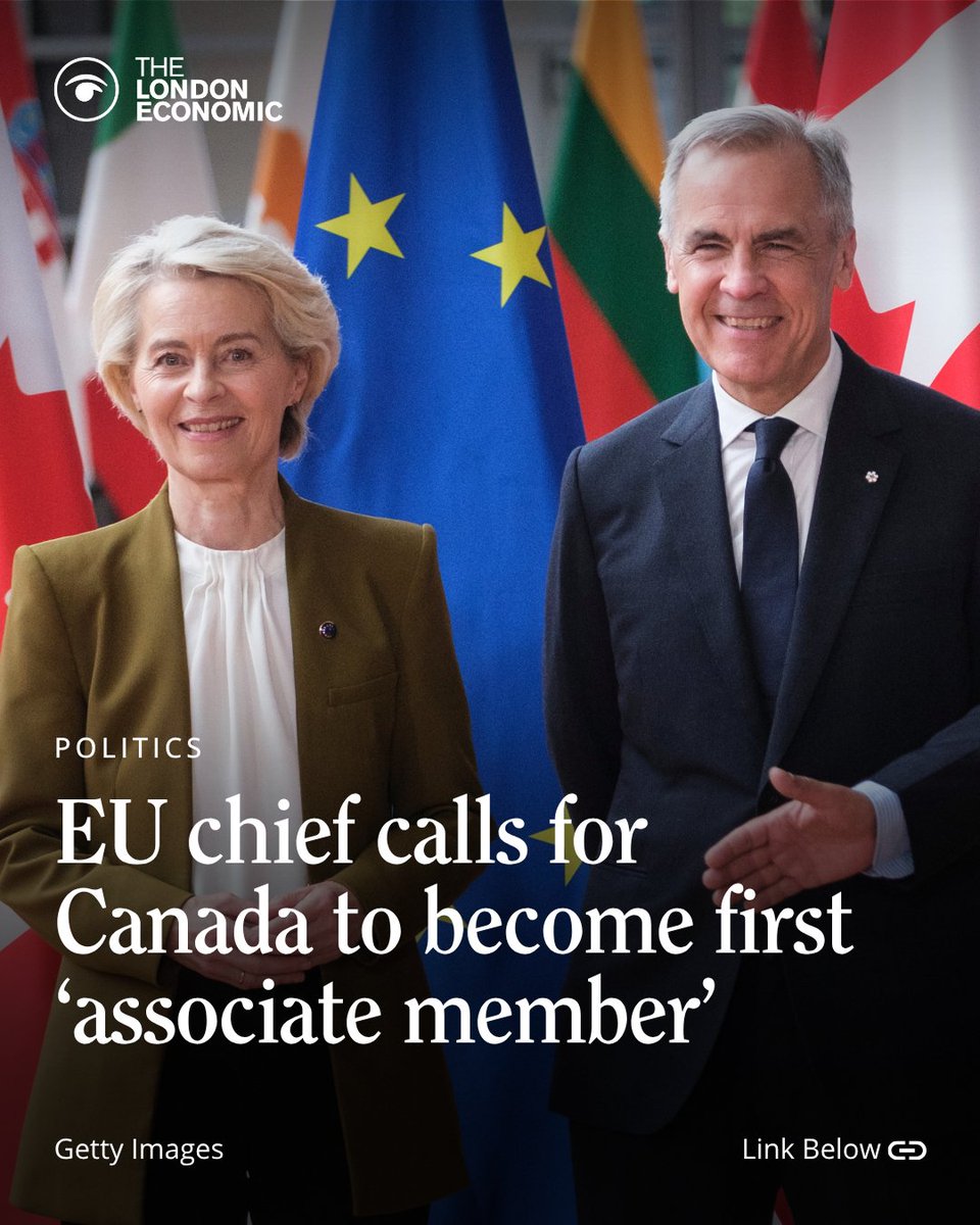 LondonEconomic's tweet photo. The president of the European Commission has backed plans for Canada to become the European Union's first "associate member." https://t.co/HMVJHUx2C1