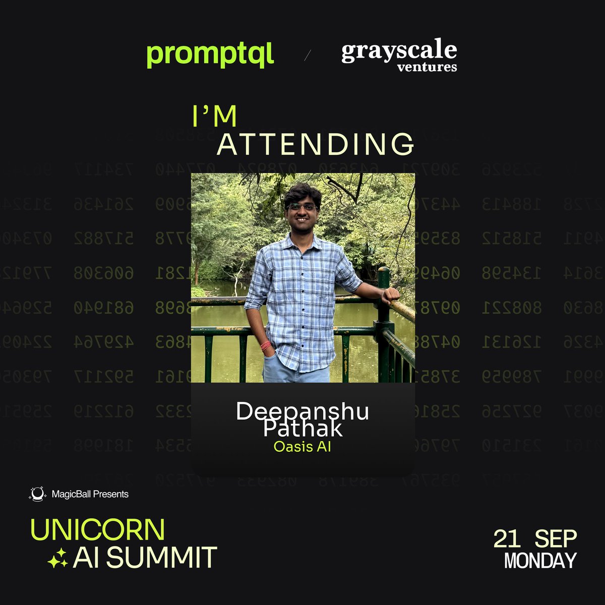Deepanshu016's tweet photo. Excited to be attending the Unicorn AI Summit on 21st Sep. If you are coming, let's catch up! https://t.co/tcd4QN6hsQ
